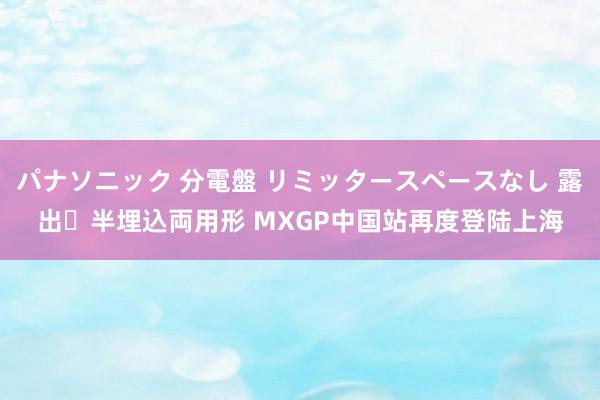 パナソニック 分電盤 リミッタースペースなし 露出・半埋込両用形 MXGP中国站再度登陆上海