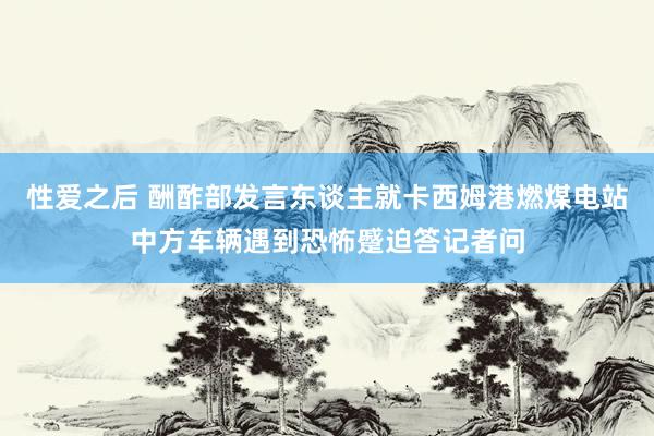 性爱之后 酬酢部发言东谈主就卡西姆港燃煤电站中方车辆遇到恐怖蹙迫答记者问