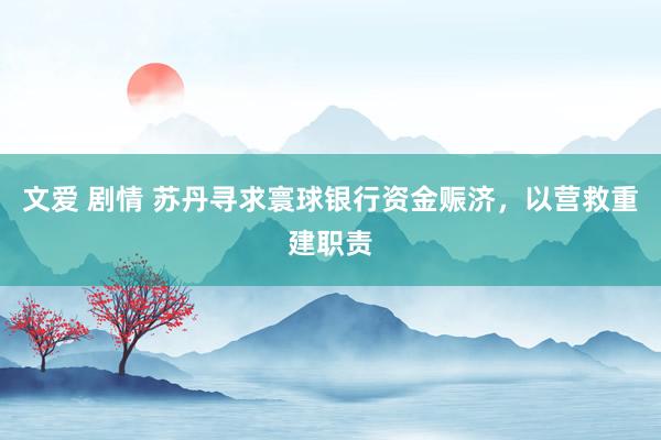 文爱 剧情 苏丹寻求寰球银行资金赈济，以营救重建职责