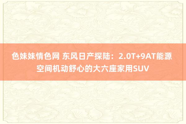 色妹妹情色网 东风日产探陆：2.0T+9AT能源 空间机动舒心的大六座家用SUV