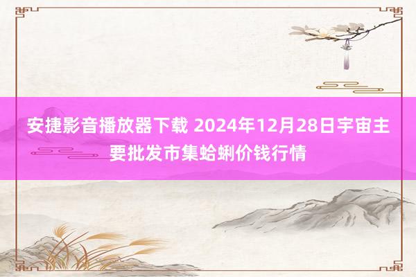 安捷影音播放器下载 2024年12月28日宇宙主要批发市集蛤蜊价钱行情