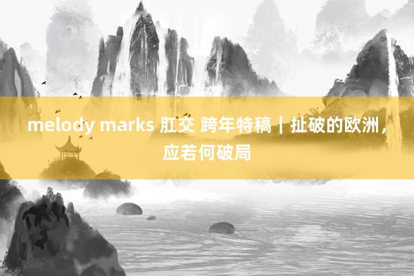 melody marks 肛交 跨年特稿｜扯破的欧洲，应若何破局