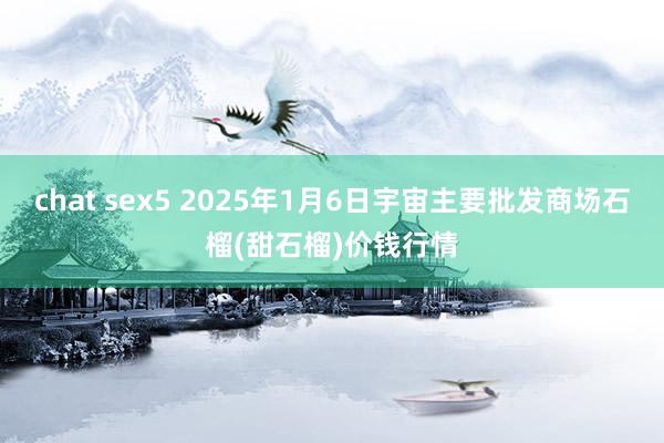 chat sex5 2025年1月6日宇宙主要批发商场石榴(甜石榴)价钱行情