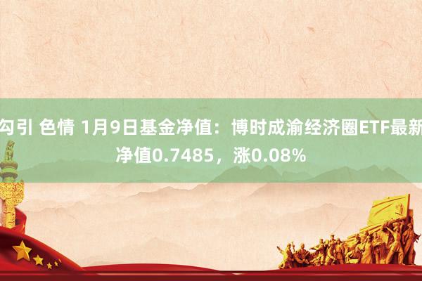 勾引 色情 1月9日基金净值：博时成渝经济圈ETF最新净值0.7485，涨0.08%